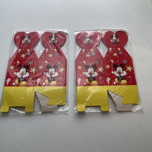 Mickey Mouse Twelve Party Favor Gable Boxes Supplies Disney Birthday New